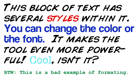 Multiple Text Styles in Photoshop Multiple Text Styles in Photoshop