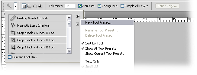 New Tool Preset