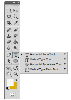 Photoshop Text Flyout