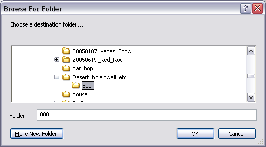 Browse for Folder Browse for Folder