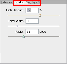 Smart Sharpen Options Smart Sharpen Options