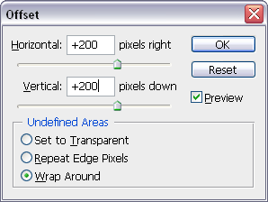 Offset Filter Dialog Offset Filter Dialog